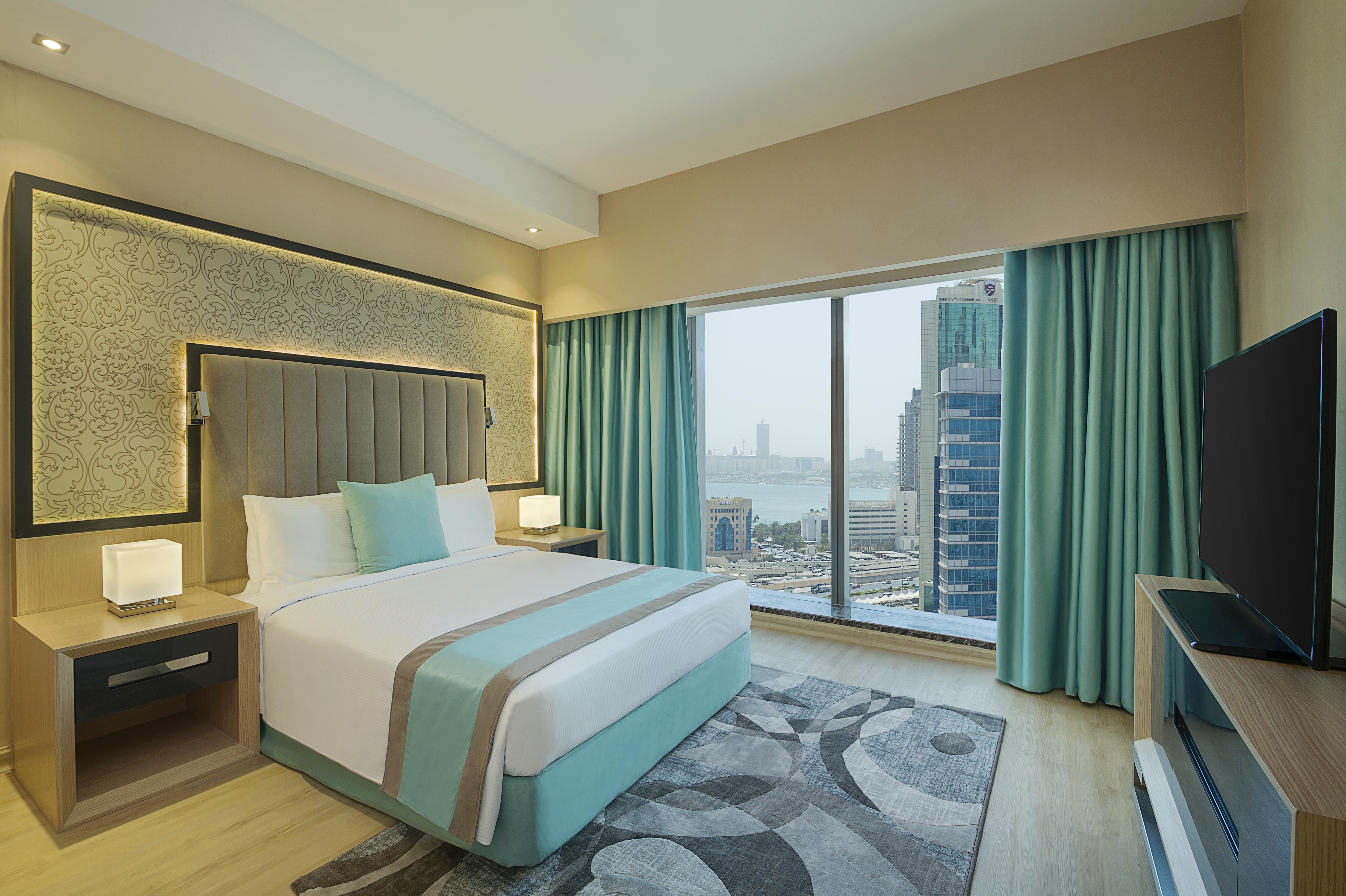 Wyndham Doha West Bay Hotel Exterior photo A bedroom at the hotel